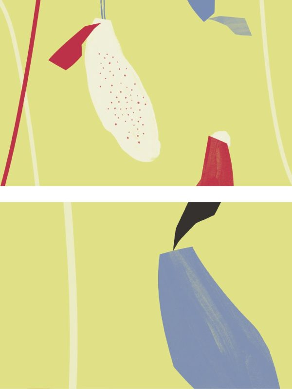 Hanging Flowers - Yellow Abstract Flowers Poster Schn?ppchen – Bild 4