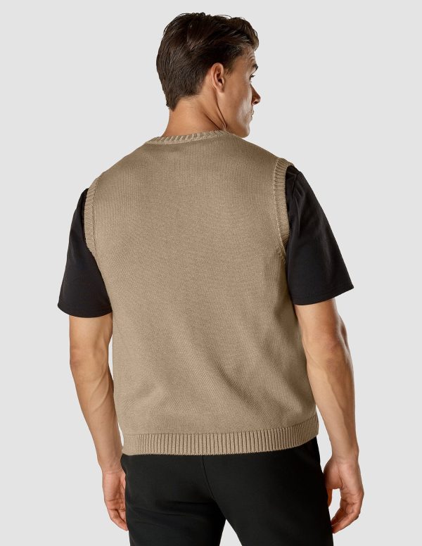 Heavy Knit Vest Khaki Molinaire Jetzt online – Bild 4